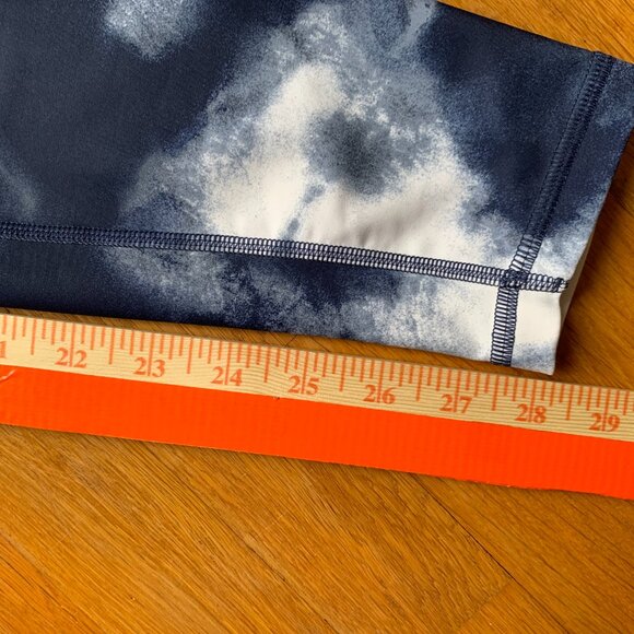 Old Navy Tie Dye Leggings Womens Large Full Length Blue & White - Picture 6 of 10